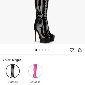 PLEASER ADORE-3000 Black Stretch Pat Thigh High Boots size 12 new original